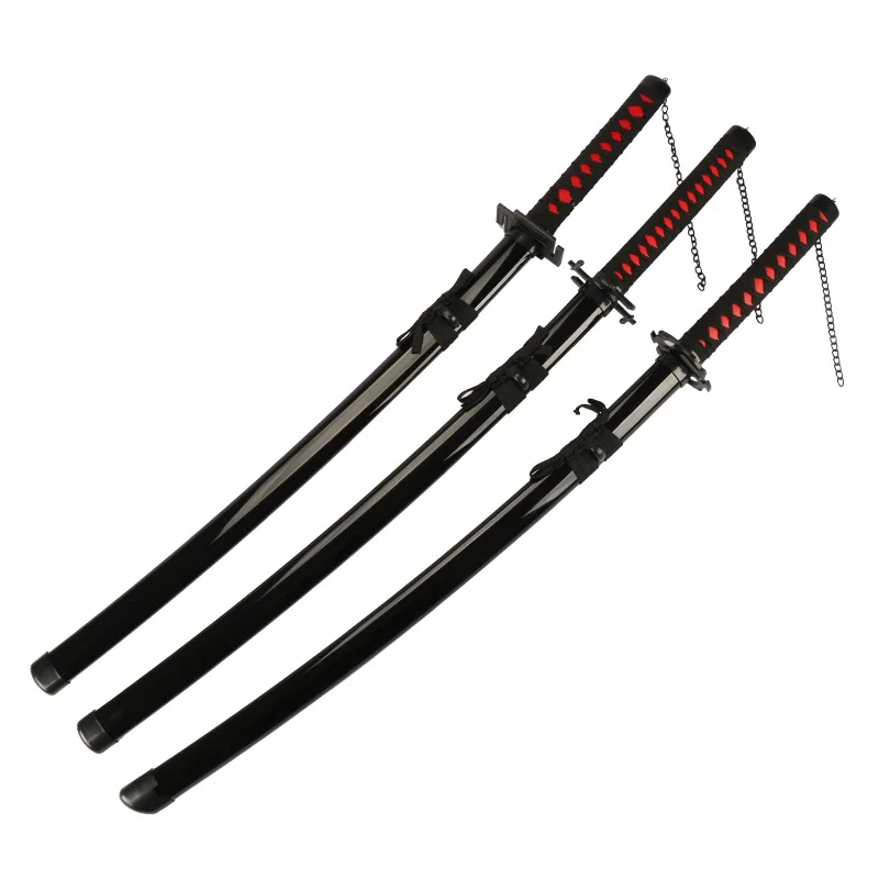 104 Cm/41 Inch Nieuwe Anime Katana Ichigo Bankai Zangetsu Cosplay Japanse Ninja Zwaard Zwart Blade Halloween Rollenspel wapen Props