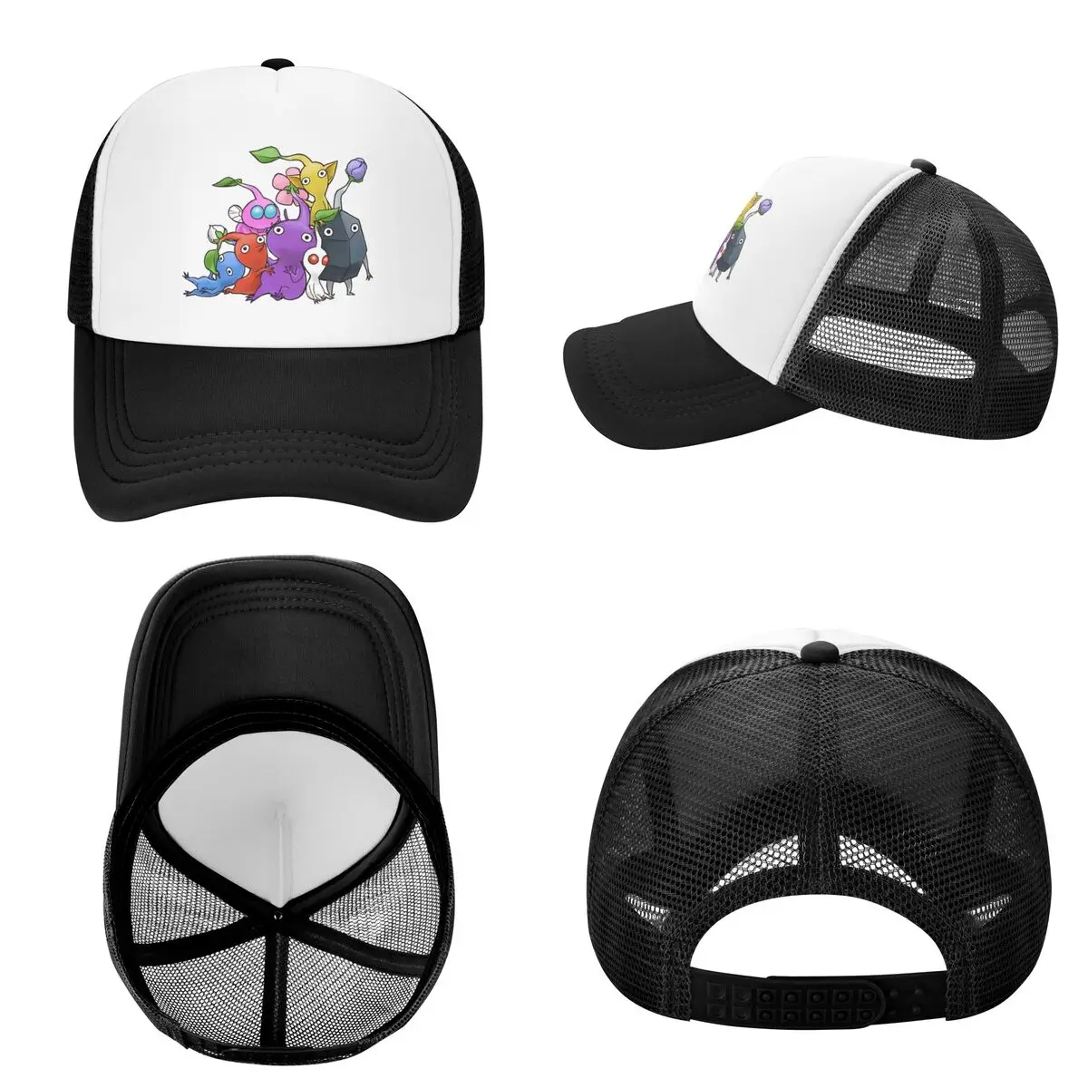 170 Pikmin Ideas Game Art Cap Casual Mesh Baseball Caps Adjustable Hat Hip Hop Summer Unisex Baseball Hats