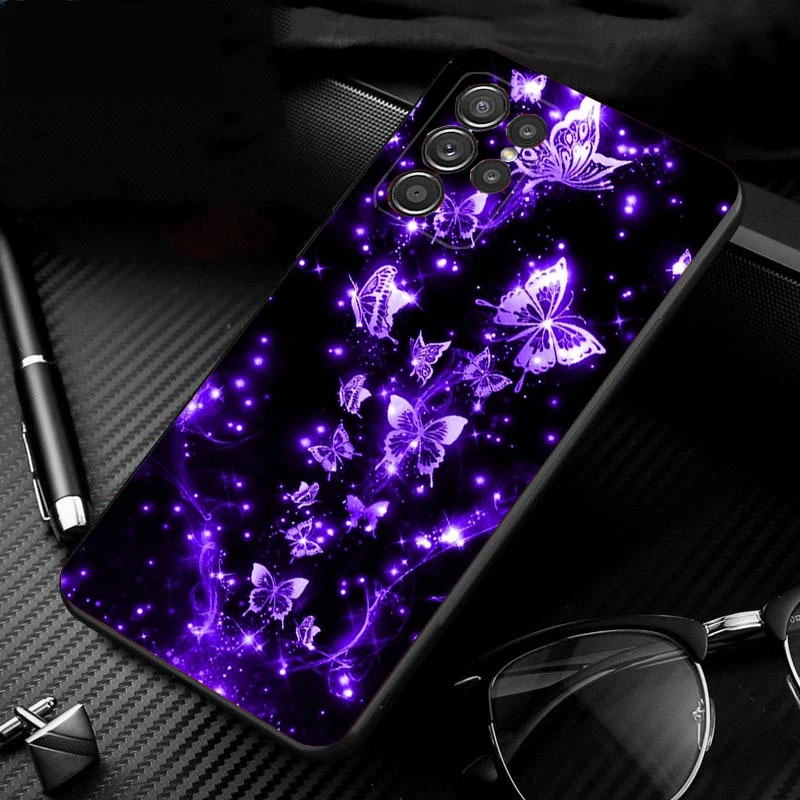 

Pink Butterfly Phone Case For Samsung Galaxy S25 S24 S23 S22 S21 Ultra S24 S23 S22 S21 S25 Plus S24 S20 FE