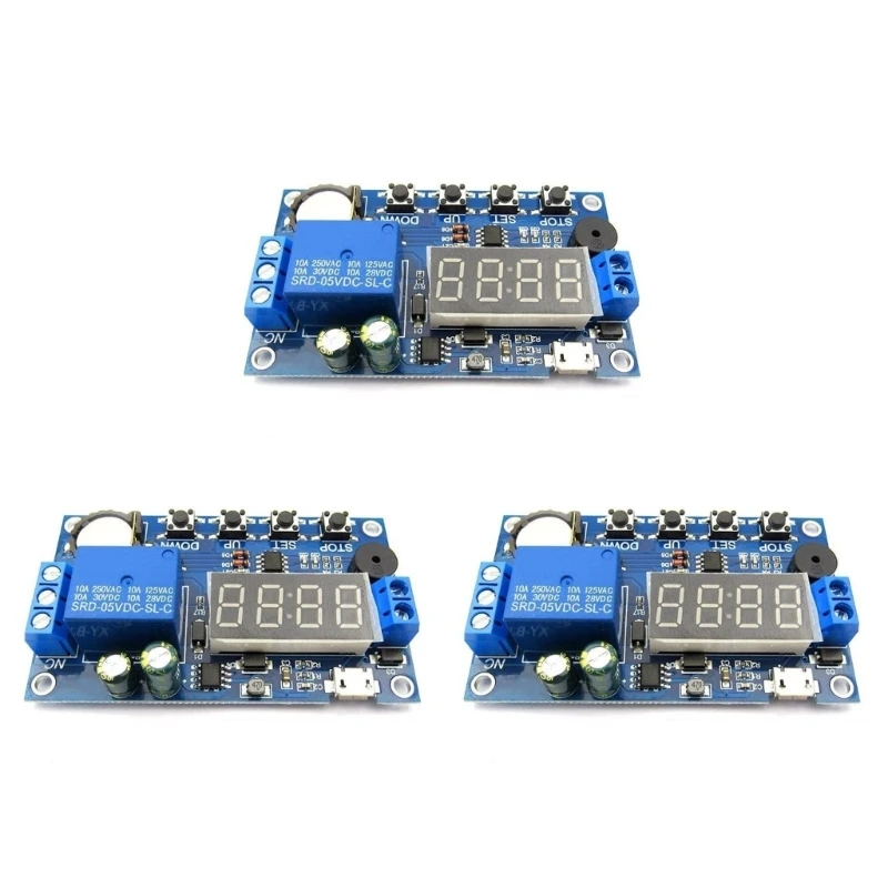 462D 5-30V Adjustable Digital Timer Relaying Module with LED Display Time Delay Control Switching For Industrial Equipment