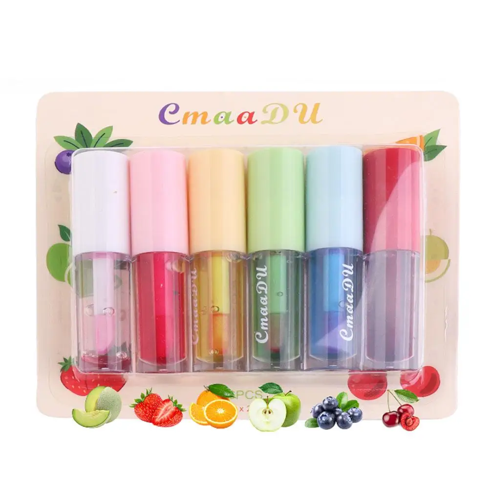 6 Colors Lip Care Lip Oil Temperature Change Color Color Lip Makeup Cosmetics Lipstick Moisturizing Glaze Lips Liquid Chang B3p8