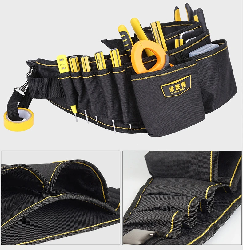 Multi-function Tool Pocket Upgrade Version Electrician Tool Bag Electrician Repair Thickened Canvas Tool Pocket