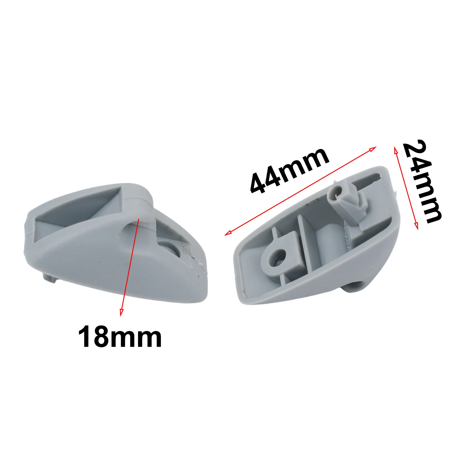 Brand New Sun Visor Clip Accessories Easy Installation For MK1 1979-1984 For Rabbit 1979-1984 Gray Hook Plastic Retainer Hanger