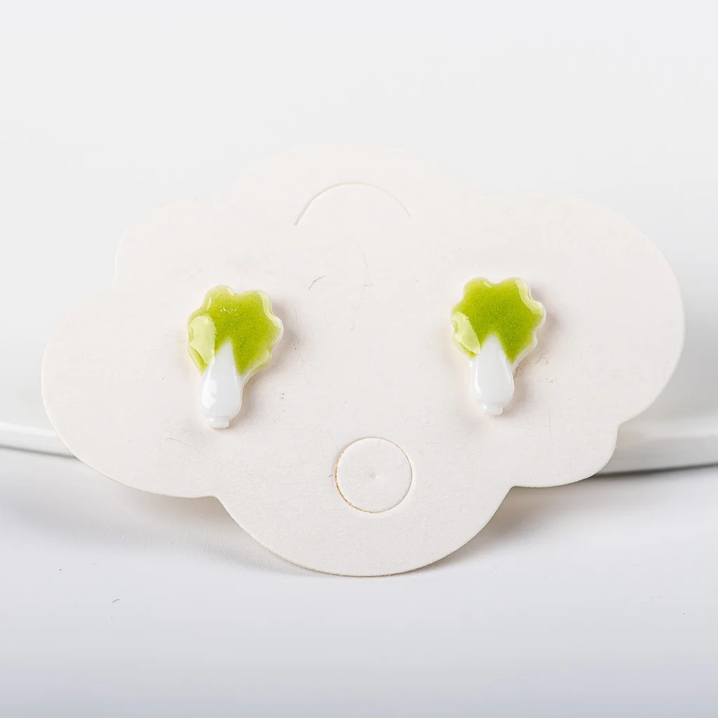 Ceramic Stud Earrings Women's DIY Girl Jewelry Accessories Korean style Cute Colorful Summer Earring Mixed Styles #LY207