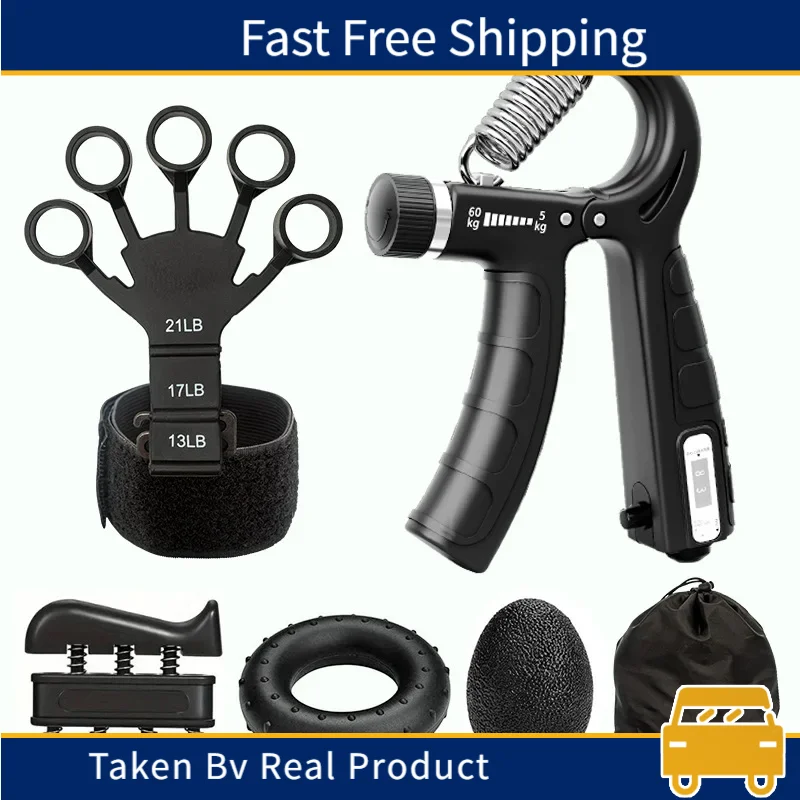 حلقة تمرين لتخفيف التوتر والساعد لبناء العضلات والرياضة، مجموعة أدوات تدريب القوة مع أداة تمرين الأصابع #3