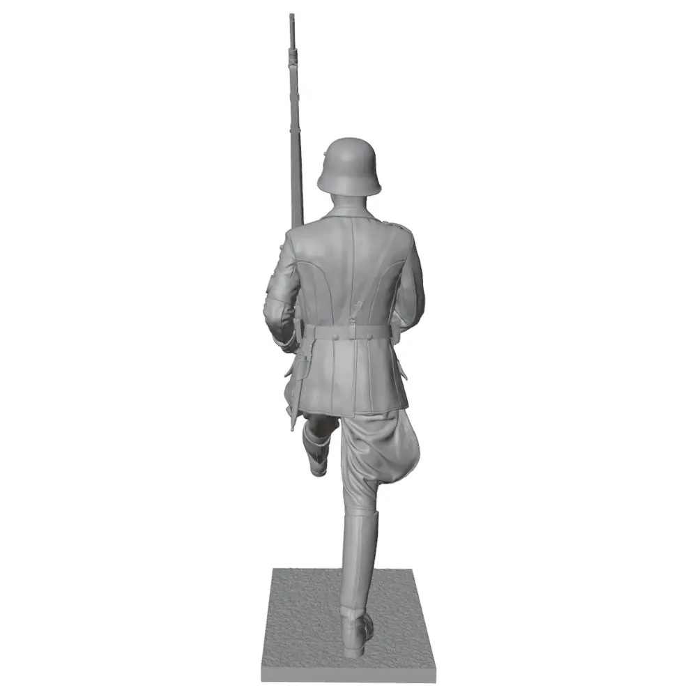 1/24/18/16/12 Warrior Resin Model Kit GK Micro 3D Printed Grey Model Statue, High Precision Resin Model Hand Uncolored