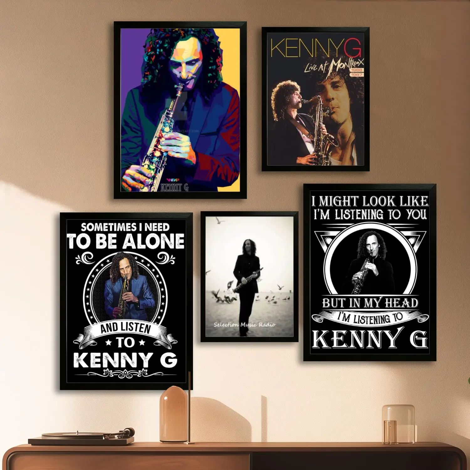 Kenny G Canvas Art Poster and Wall Art, Picture Print, Modern Family Bedroom Decor, Posters,Decorative painting