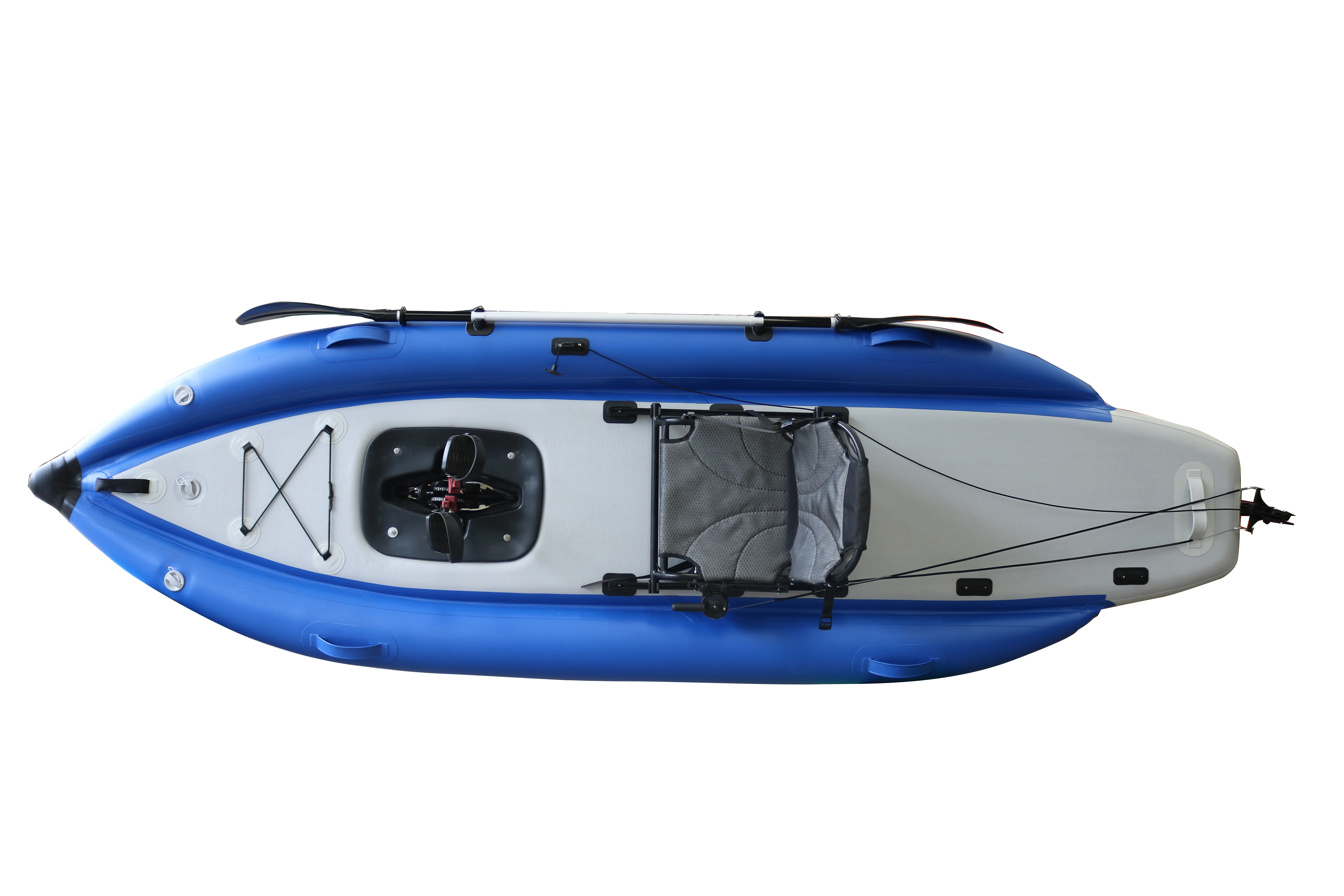 Inflatable Pedal Kayak 1 Person Sit on Top 12 FT New Design High Quality PVC Material with Rudder System for Sale