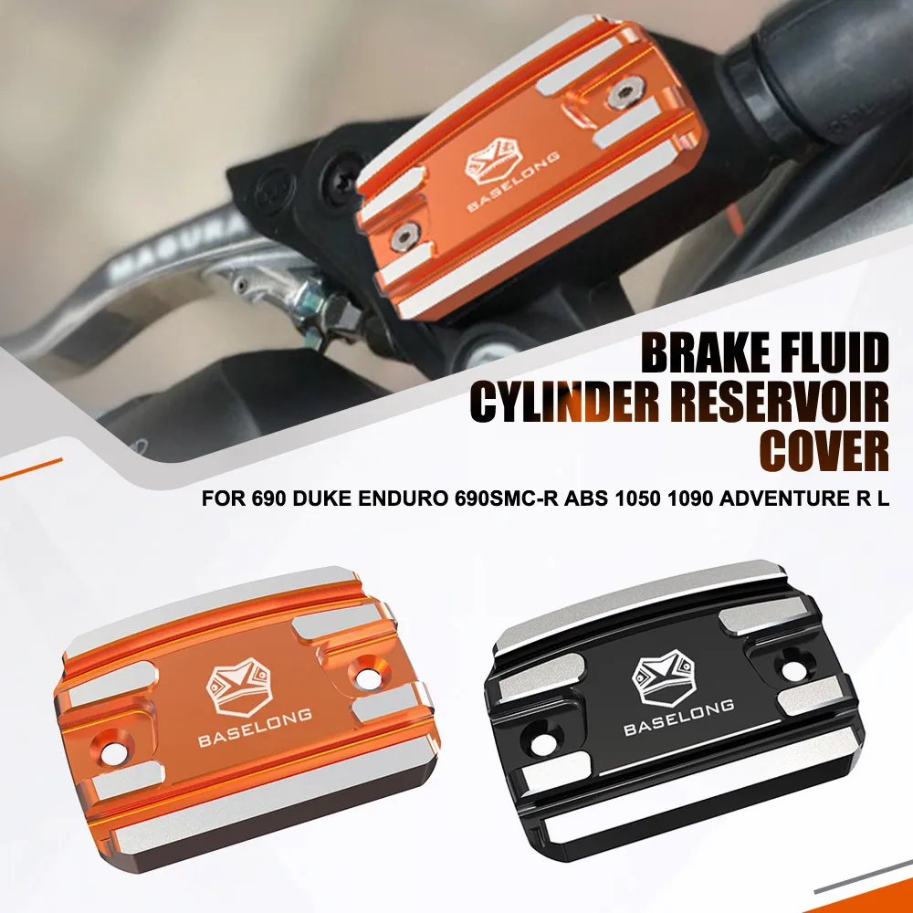 

FOR 690 DUKE ENDURO 690SMC-R ABS 1050 1090 ADVENTURE R L Motorcycle Aluminum Front Brake Reservoir Fluid Tank Cover Oil Cup Cap