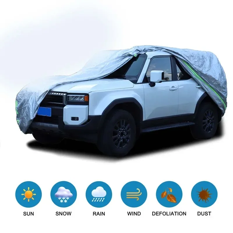 Para toyota land cruiser 250 prado lc250 2024 proteção ao ar livre capa completa do carro neve cobre acessórios exteriores à prova dwaterproof água