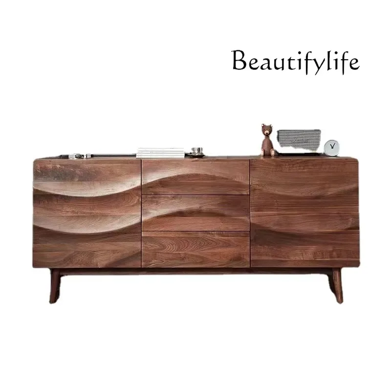 X40 Nordic Locker North American Cherry Wood Nine Bucket Cabinet Pure Solid Wood Simple Japanese Multifunctional Storage Cabinet