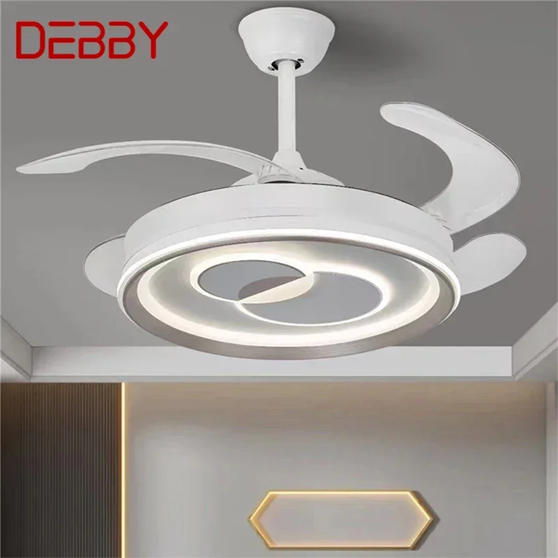 DEBBY Modern Stealth Fan Light LED Living room Restaurant Bedroom Children's room Ceiling Fan Light Remote Electric Fan Light