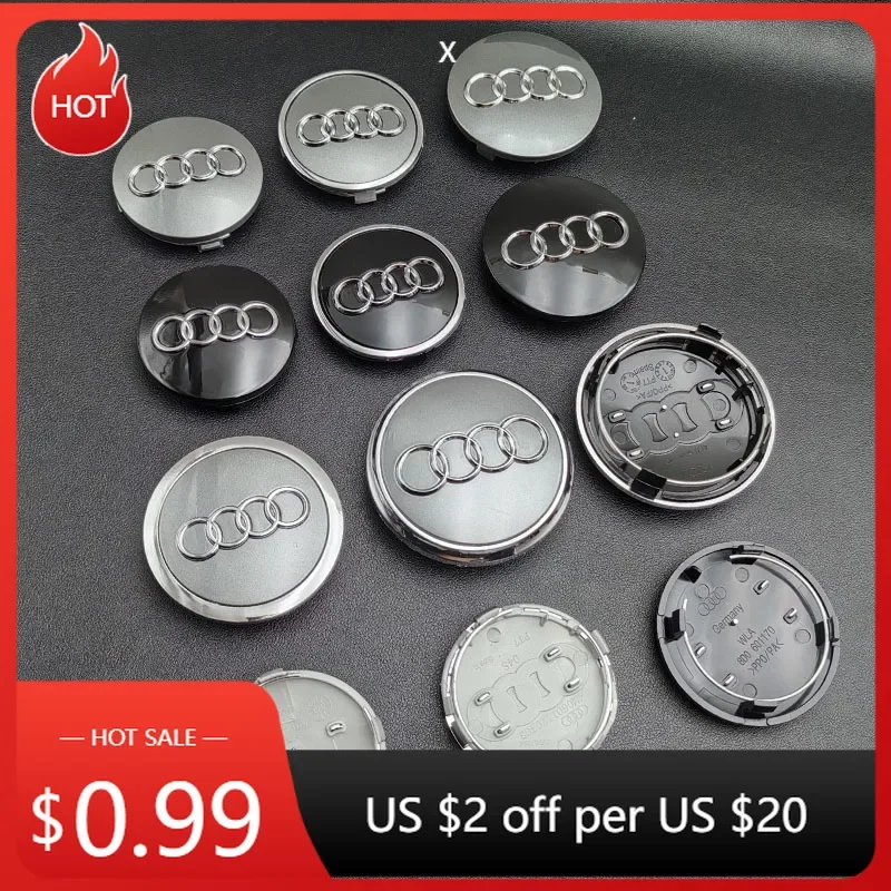 

Горячая новинка 2026: Колпаки для дисков Audi, 100 шт., 60 мм, 68 мм, 69 мм, 61 мм. Центральные колпаки для колес Audi A1, A2, A3, A4, A5, A6, A7, A8, Q2, Q3, Q5, Q7, S3, S4.