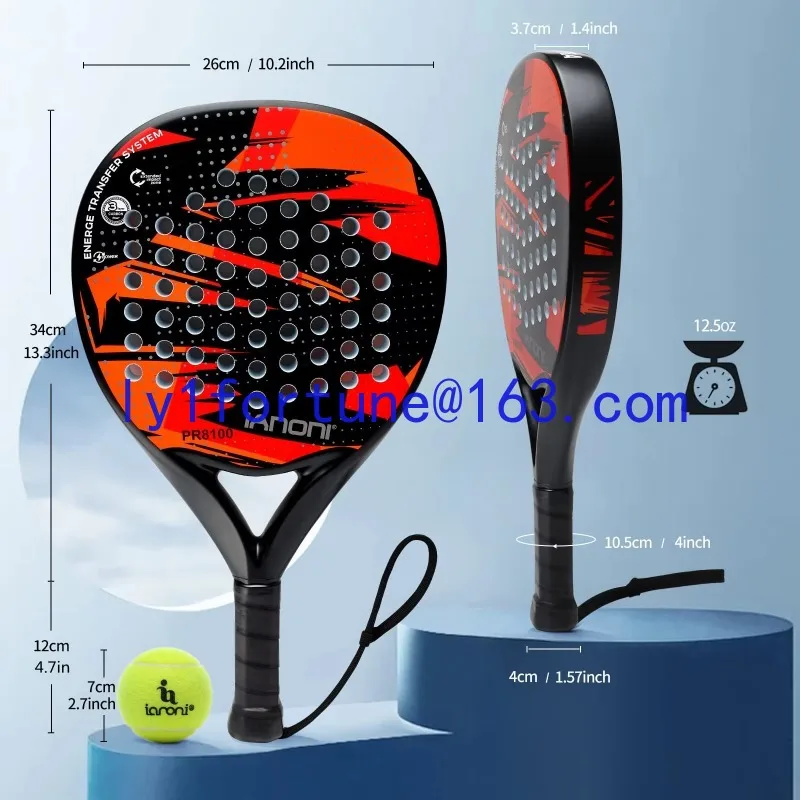 Hot Selling Professional Tennis Racket Sports Carbon Fiber Pad Professional Racket