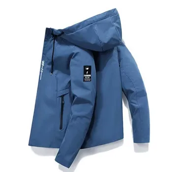 2026 High-Quality Heavy-duty Windproof Jacket with Hood and Front-Opening Waterproof Coat, Fashionable Outfit