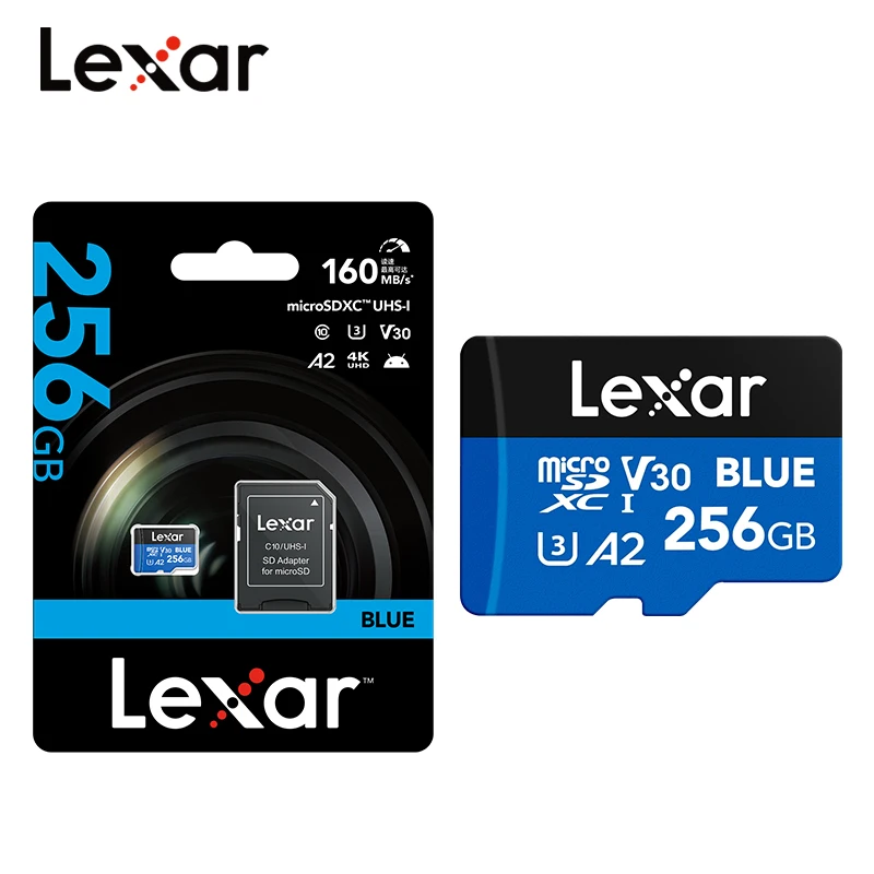 Lexar High Speed V30 Microsd Карта памяти 4K Ultra Video Micro SD Card для DVR 128G 256G 512G A2 microSDXC Карта для Switch Tablet Lexar High Speed V30 Microsd Карта памяти 4K Ultra Video Micro SD Card для DVR 128G 256G 512G A2 microSDXC Карта для Switch Tablet