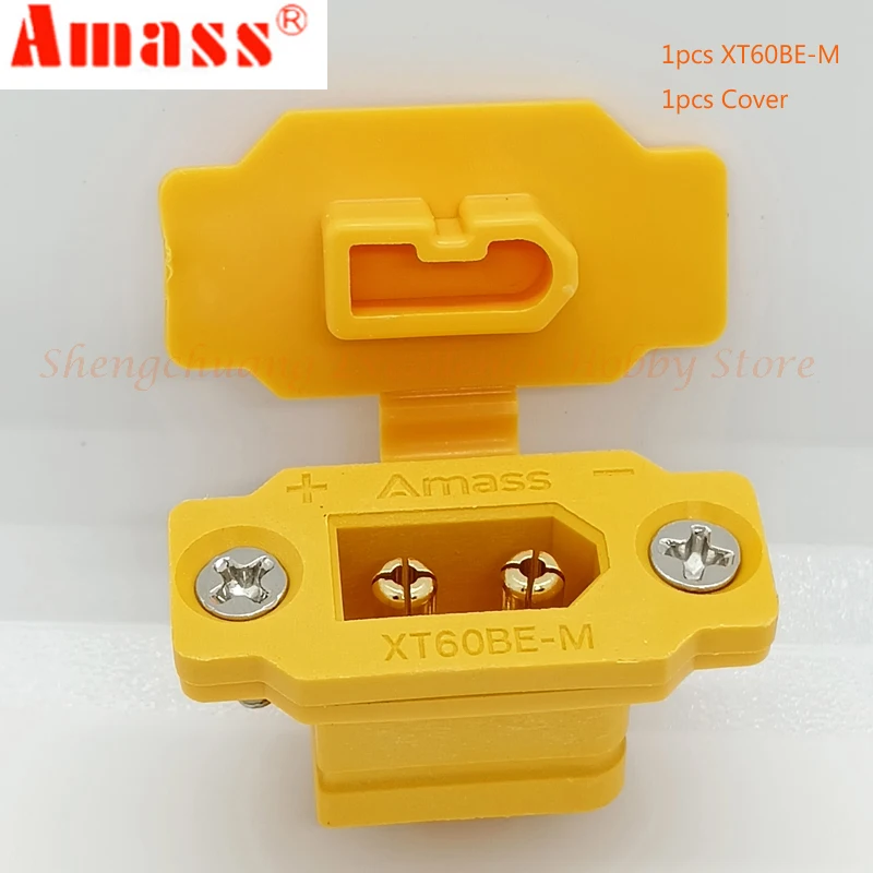 الأصلي Amass أصفر/أسود XT60BE-M ذكر XT60H أنثى رصاصة موصل سلك كابل التوصيل ل RC FPV شاحن محرك البطارية ESC