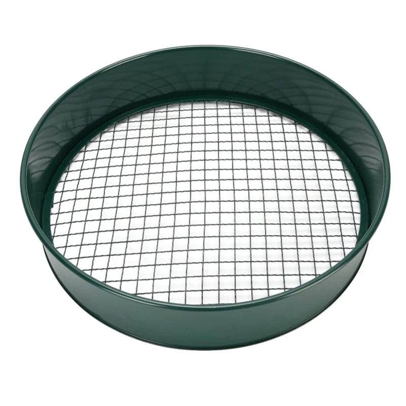 Garden Sieve Soil Sieve With Interchangeable Mesh Sizes 3mm 6mm 9mm 12mm Garden Riddle Planting Soil Sifter Tool Dark Green