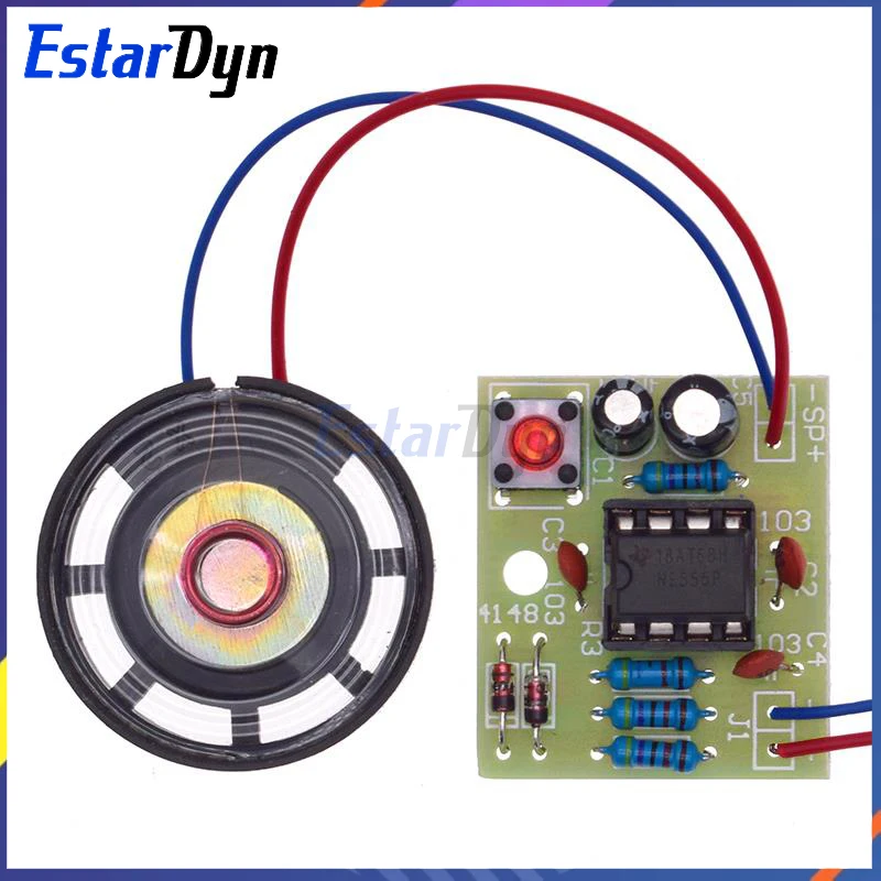 Professional NE555 Doorbell DIY Kit - Dual Tone Ding Dong Sound PCB Soldering Practice with Complete Electronic Components
