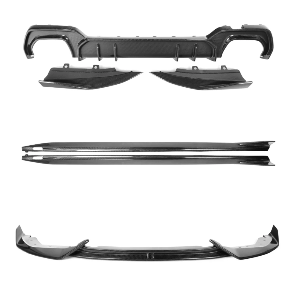 Hot selling：G20 Carbon Fibre Body Kit Front Bumper Lip Diffuser Side Skirts AO Style for 3 Series G20 330i M340i Pre Lci 201