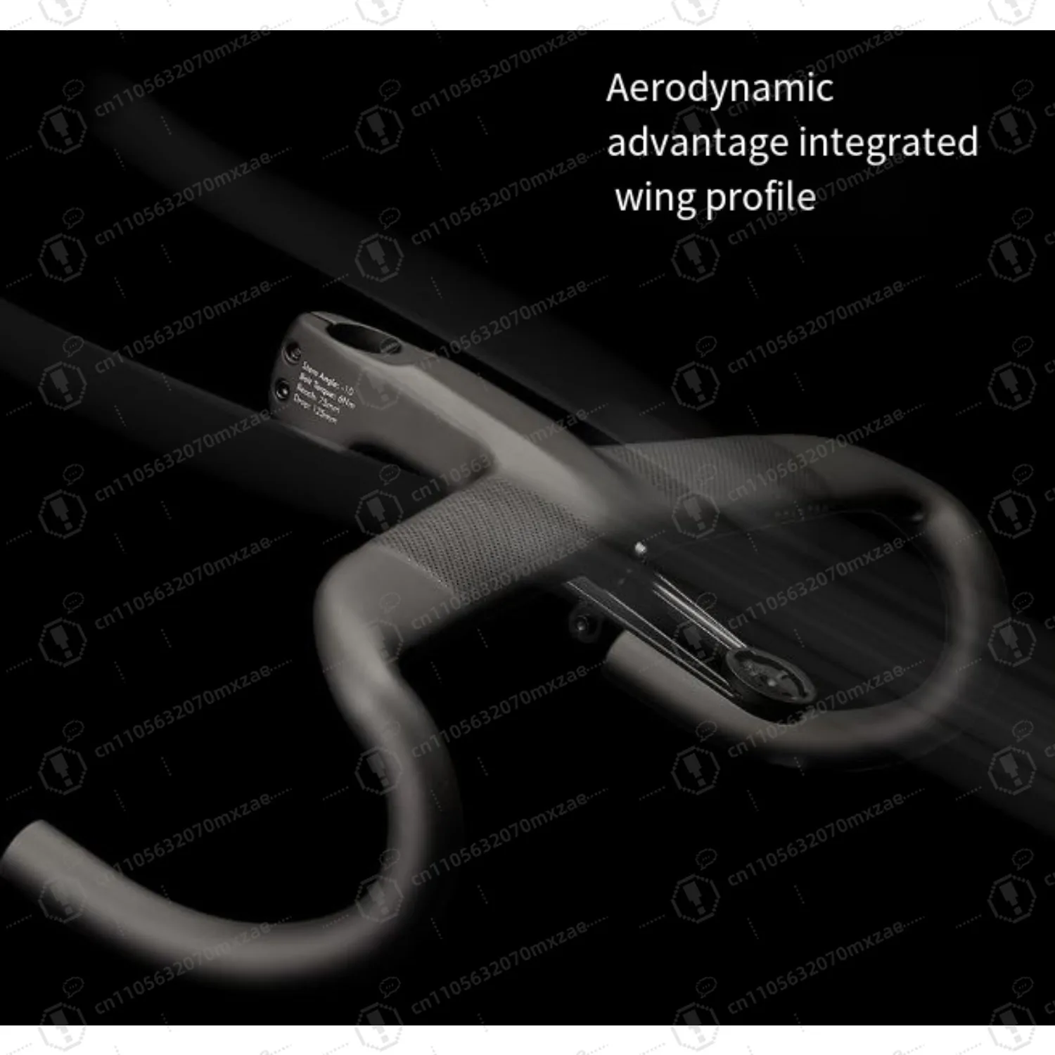 مقود الدراجة المتكامل من ألياف الكربون، مقود دراجة الطريق خفيف للغاية من الجيل الثالث #3