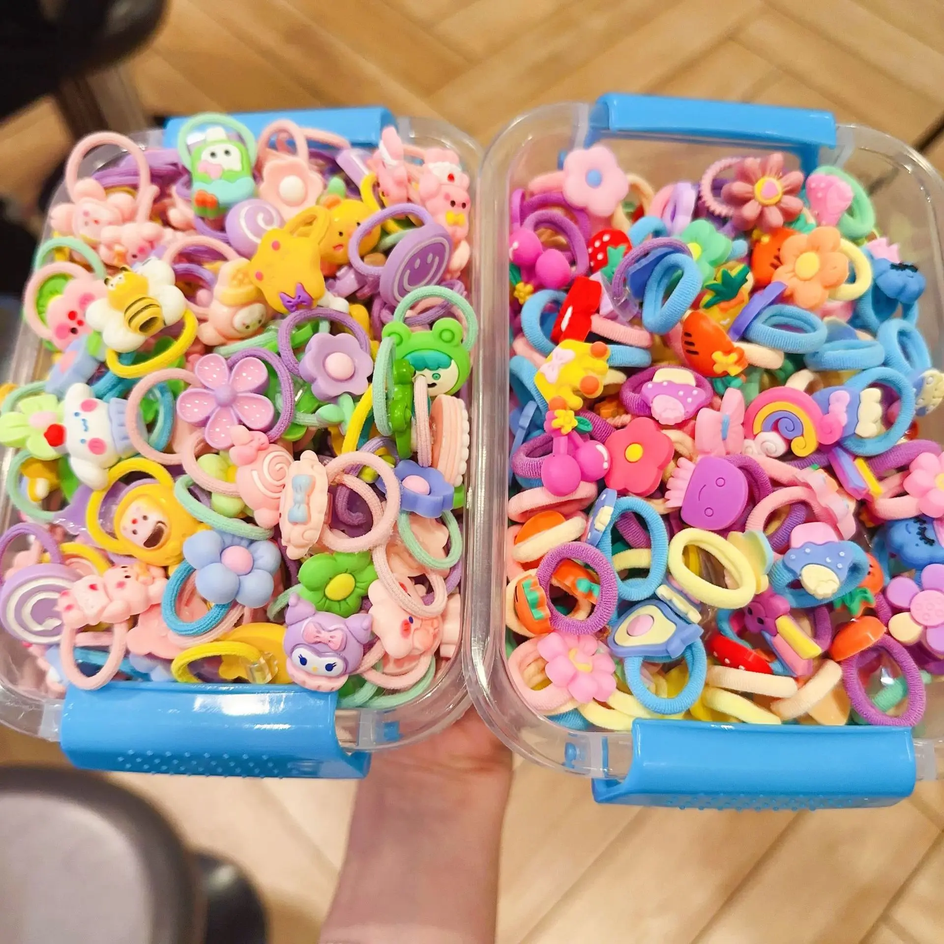 ربطة شعر دائرية للفتيات ، ربطة عنق مطاطية عالية للطفل ، تسليم مع توصيل عشوائي ، 20 * ، 30 * ، 40 * ، 50 * #6