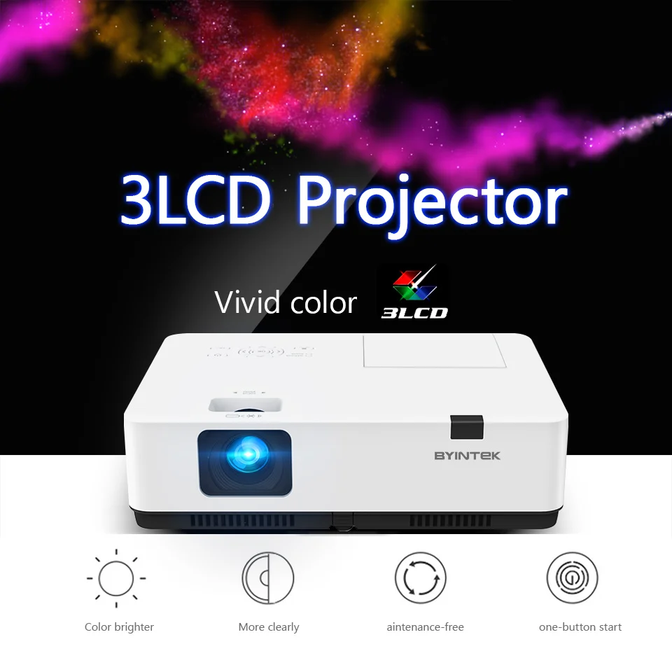 Outdoor Holographic 3LCD Large Venue Projector, Daylight High Resolution for Education Cinema
