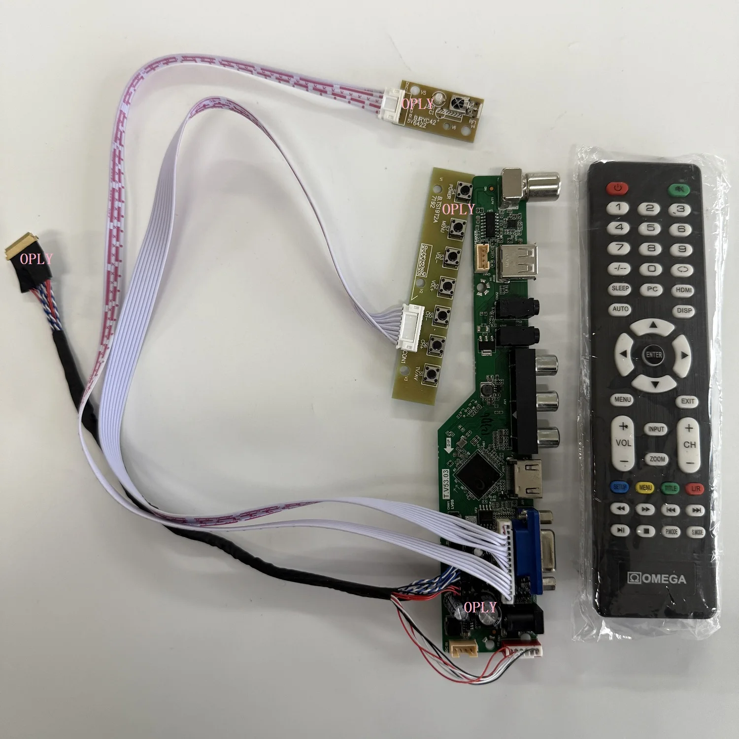 TV  RF USB AV VGA Audio Controller board HDMI-compatible for LTN140AT26 N140BGE N140BGE-L22/L42/L12/L13 1366x768 14