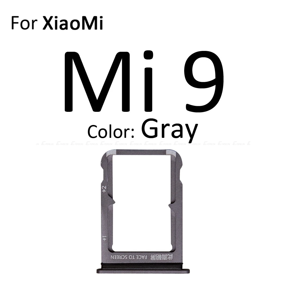 Sim Card Socket Slot Tray Reader Holder Connector Micro SD Adapter Container For XiaoMi Mi 9T 9 Lite SE Replacement Parts