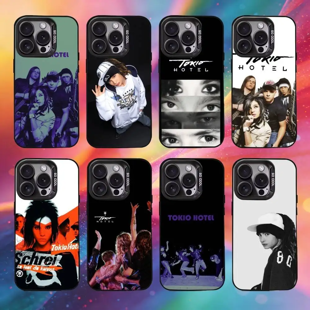 

T-Tokio H-Hotel Phone Case For iPhone17, 16,15,14,13,12 Pro Max Black Candy Matte Shockproof Cover