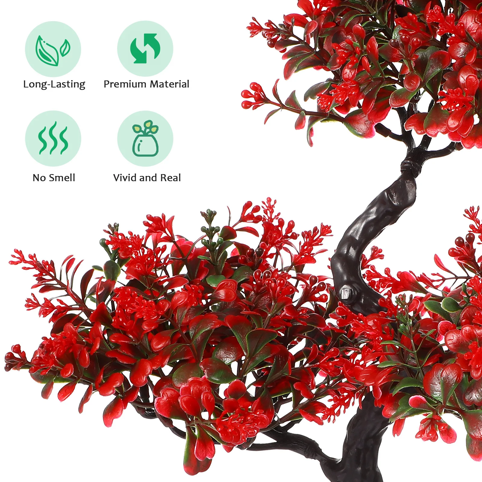 شجرة بونساي صناعية واقعية نبات بونساي صناعي لتزيين طاولة المكتب ديكور داخلي وخارجي نباتات صناعية