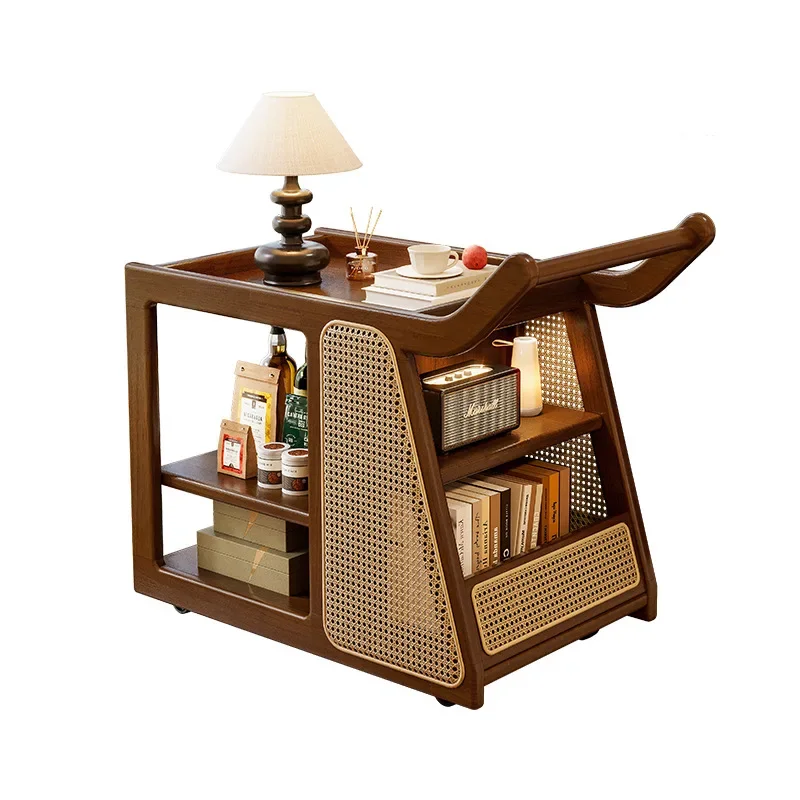 

A few trolleys on the side of the sofa, side cabinets, side storage, living room, bus, dining car, movable