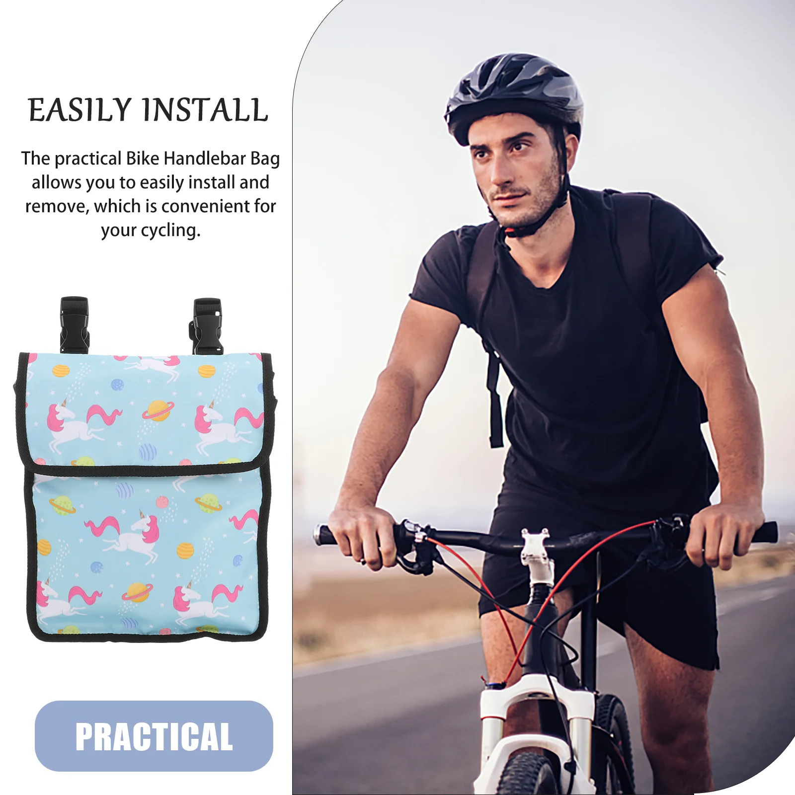 Seat Bag Cycling Pack Electric Vehicle Hanging Bag Bike Basket Storage Bags Pouch Waterproof Phone Decorative Front Pocket