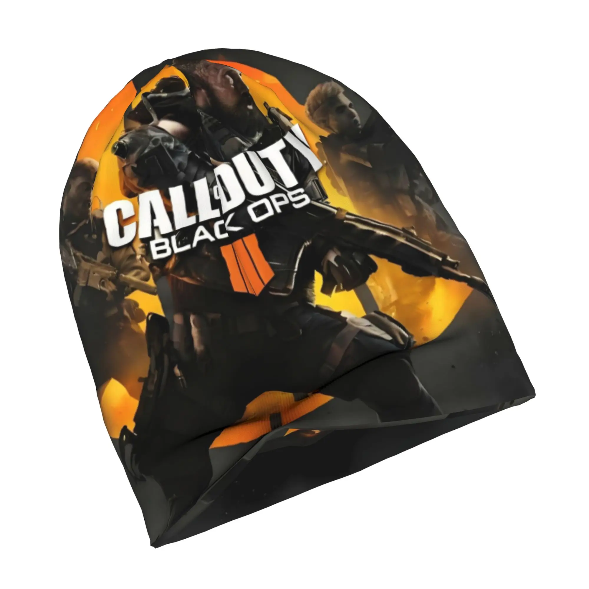 C-Call of D-Duty B-Black O-Ops Shooting Game Skullies Beanies Caps Men Women Unisex Winter Warm Knit Hat Adult  Bonnet Hats