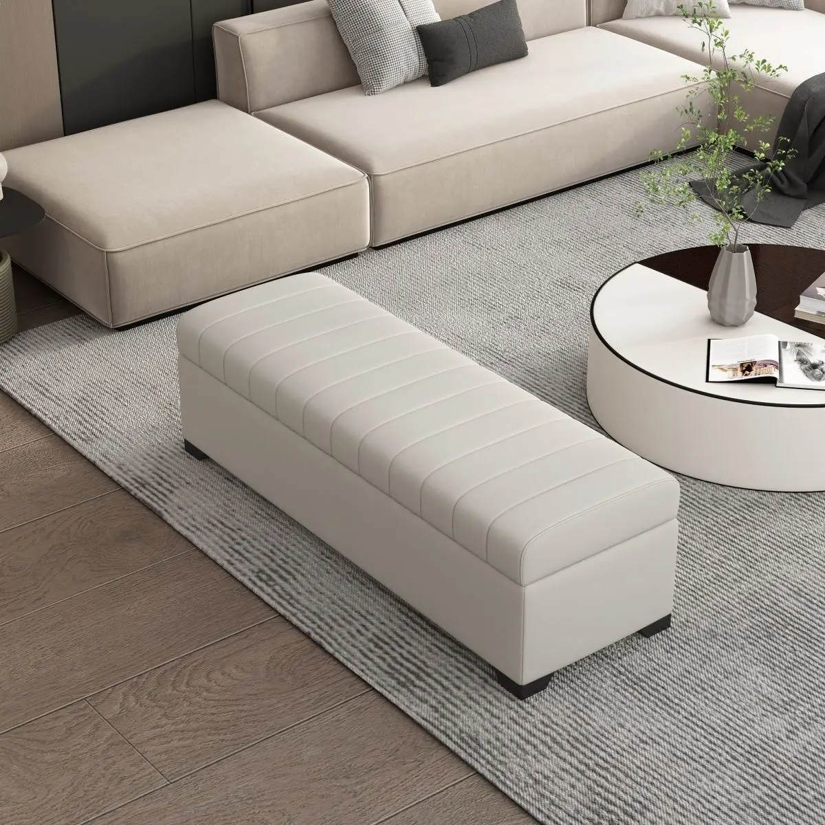 Changsha extended splicing storage long sofa stool rectangular storage box entrance door bedside bench bedroom