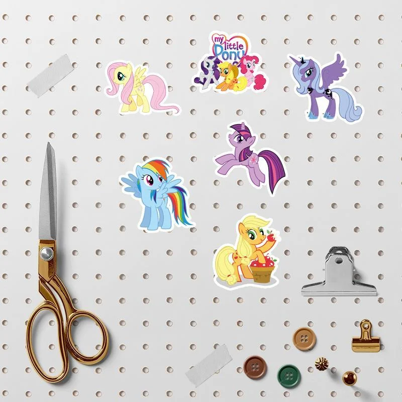 My Little Pony cute cartoon graffiti stickers notebook stickers water cup waterproof stickers scooter toy handbook stickers gift