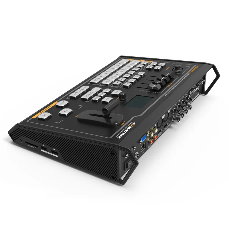 Live Streaming 4 Channel SDI and 2 Channel 4K HDMI input DVI-I VGA USB Player inputs Video Switcher Audio Mixer