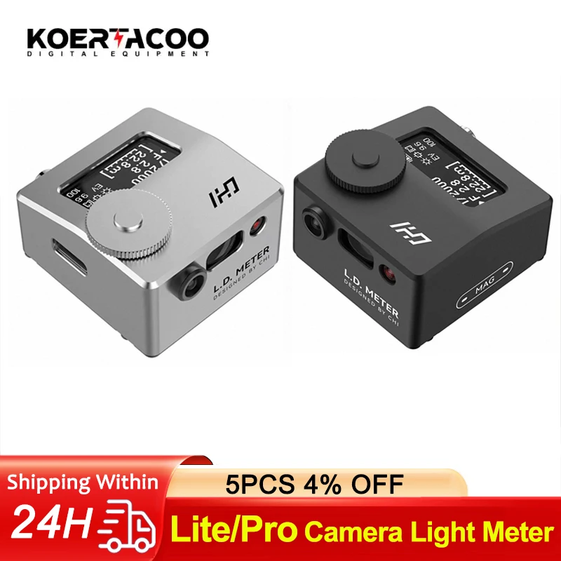 KOERTACOO Lite/Pro Light Meter High Precision Camera Light Meter with Laser Assisted Autofocus for DSLR Film Camera Photography
