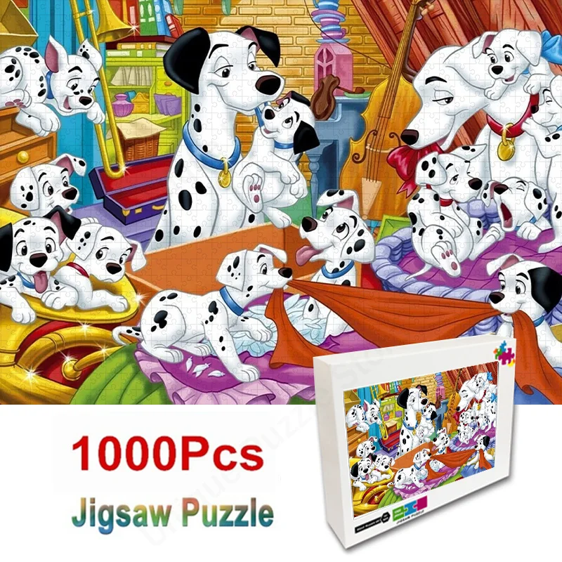 Cartoon Disney Anime 101 Dalmatians Puzzles Jigsaw Puzzles Baby Early Educational Toys Gift Game for Children Educational Toys