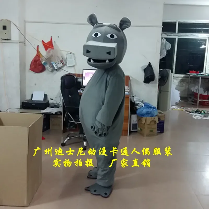 

Hippo River Horse Hippopotamus Mascot Costume Adult Cartoon Character Fursuit Adult Cartoon Character Someone Inside Props