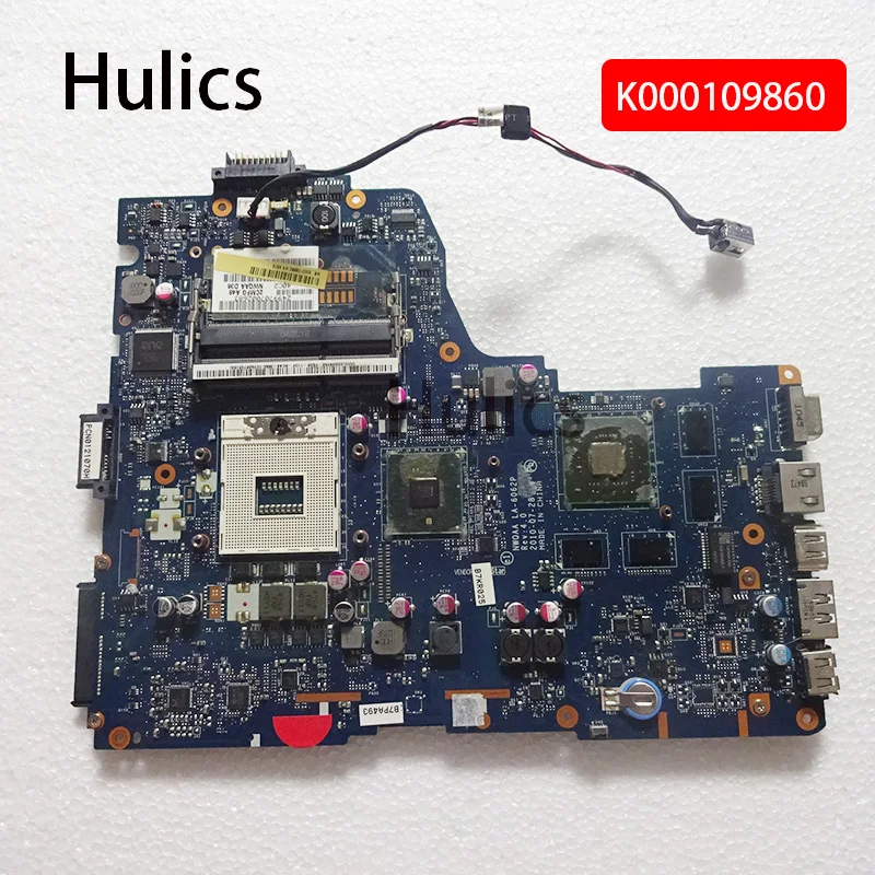 

Hulics Used Laptop Motherboard For Toshiba Satellite A660 660 665 A665 K000109860 NWQAA LA-6062P PGA988 DDR3