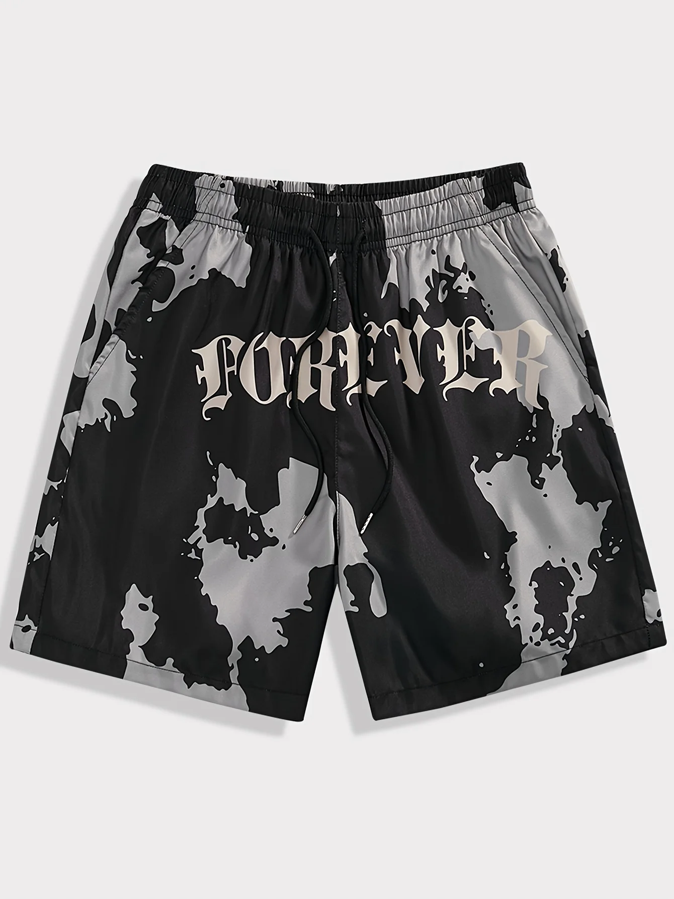 

2026 Summer New Style Men's Shorts with 3D Letter Pattern Print Street Casual Fashion Comfortable and Breathable