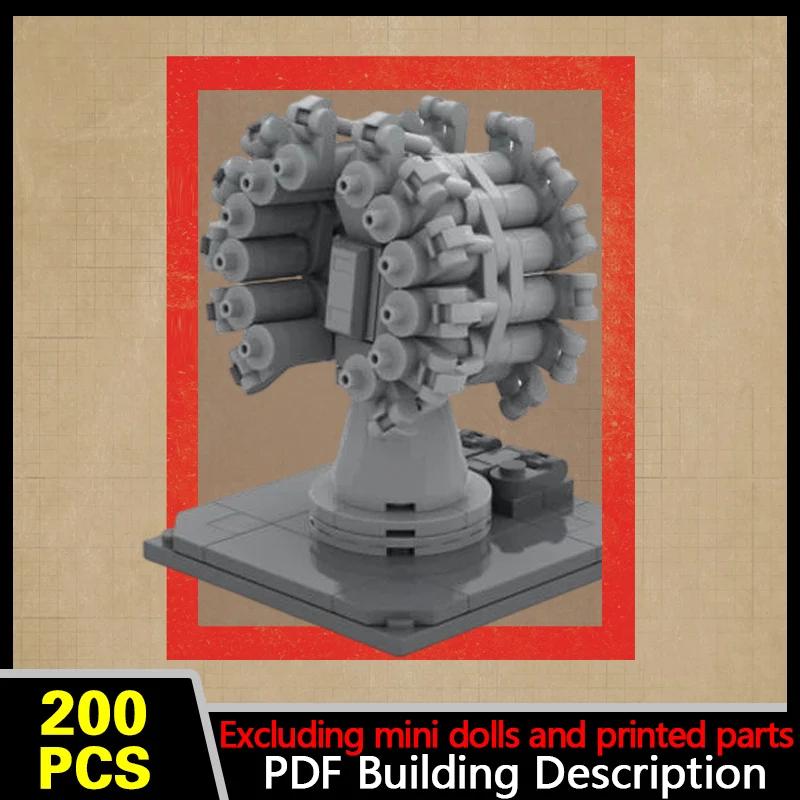 RBU-6000 Depth Charge Launcher Model MOC Building Bricks War Equipment Modular Technology Gifts Holiday Assemble Children Toys