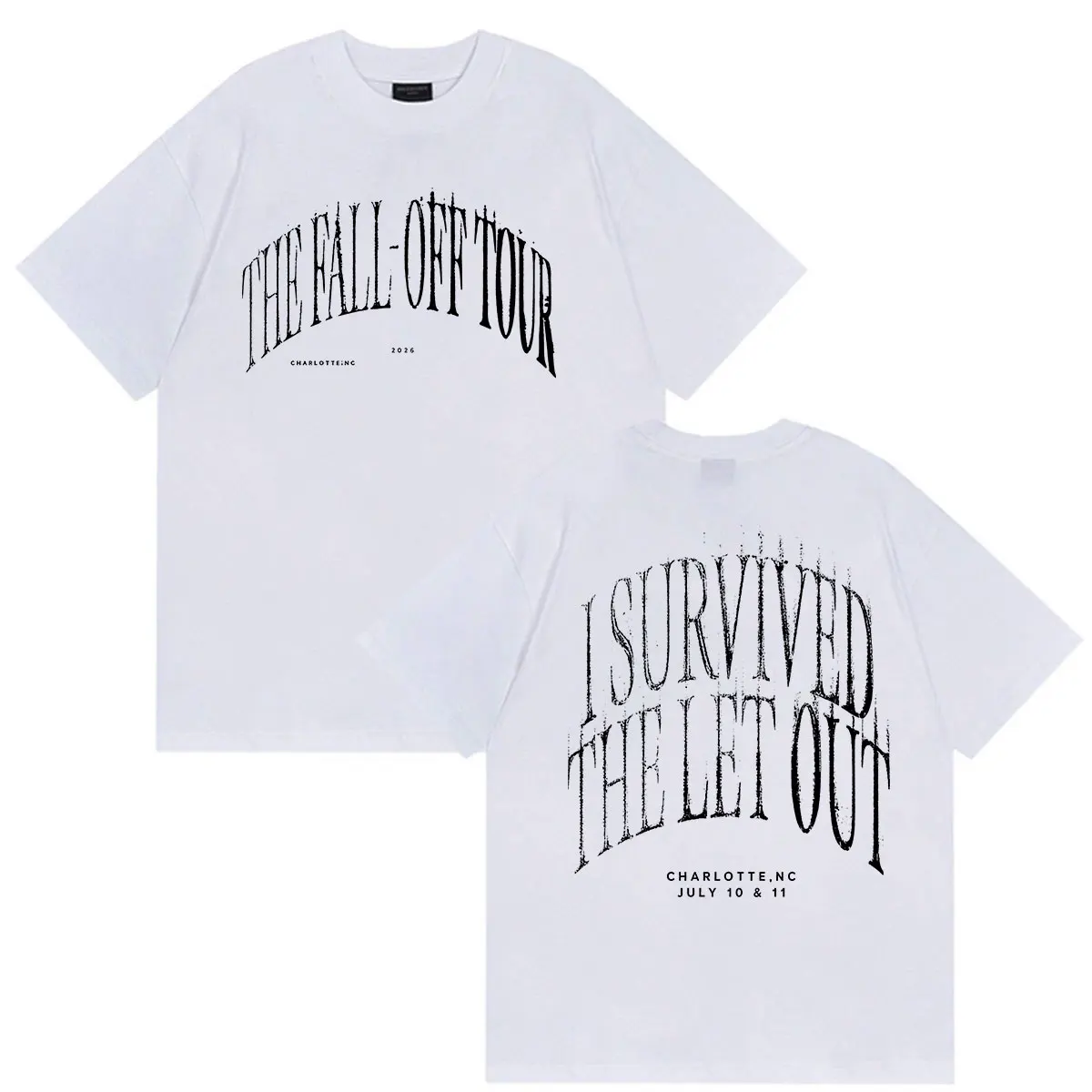 J Cole The Fall Off Tour 2026 Print T Shirt Men Women Casual O-Neck Oversized Cotton T-shirts Clothing Fashion Vintage T-shirt