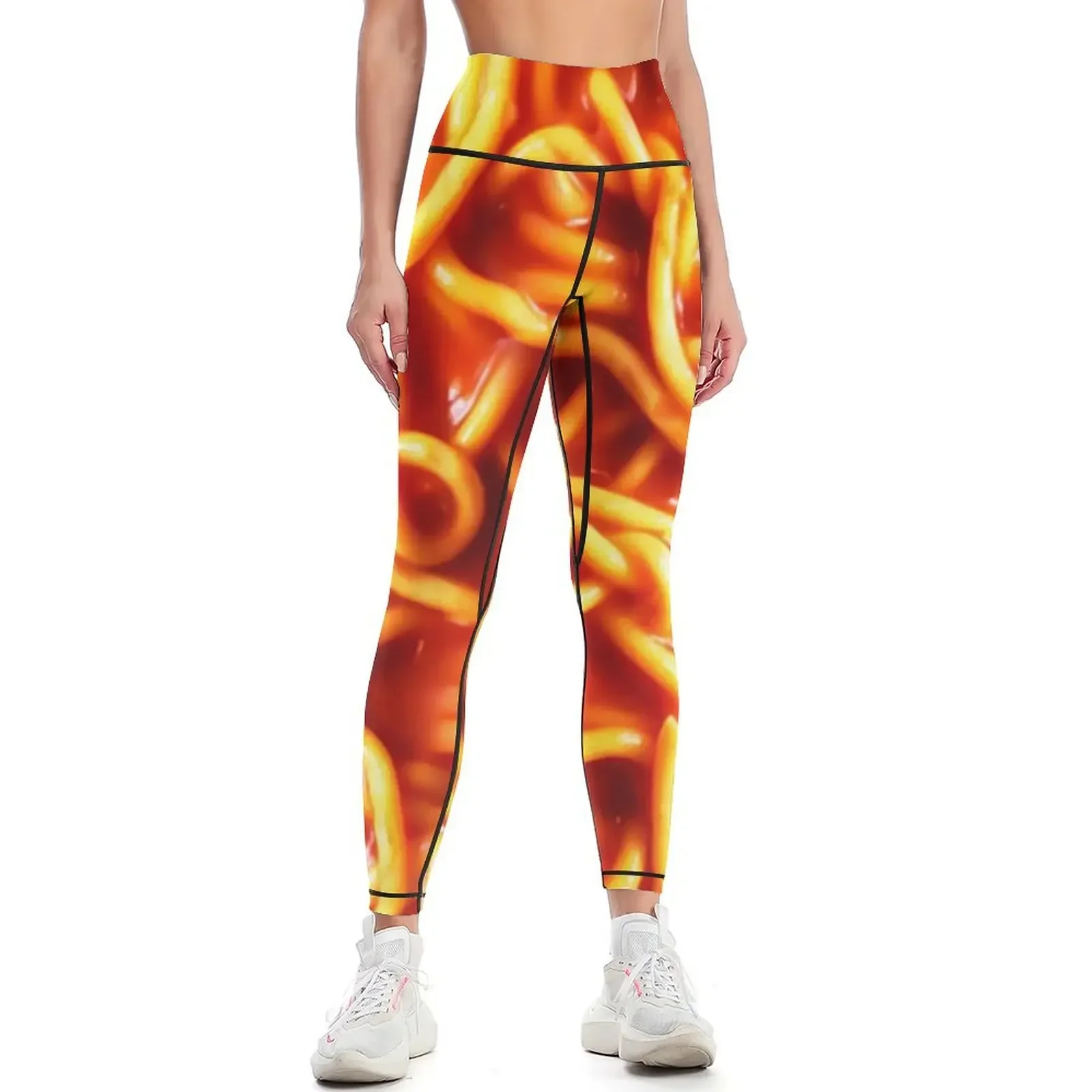 

Spaghetti Spughetti Speghetti Spaghetto Spyghetti Spaghetti Leggings harem pants gym wear flared gym pants Womens Leggings