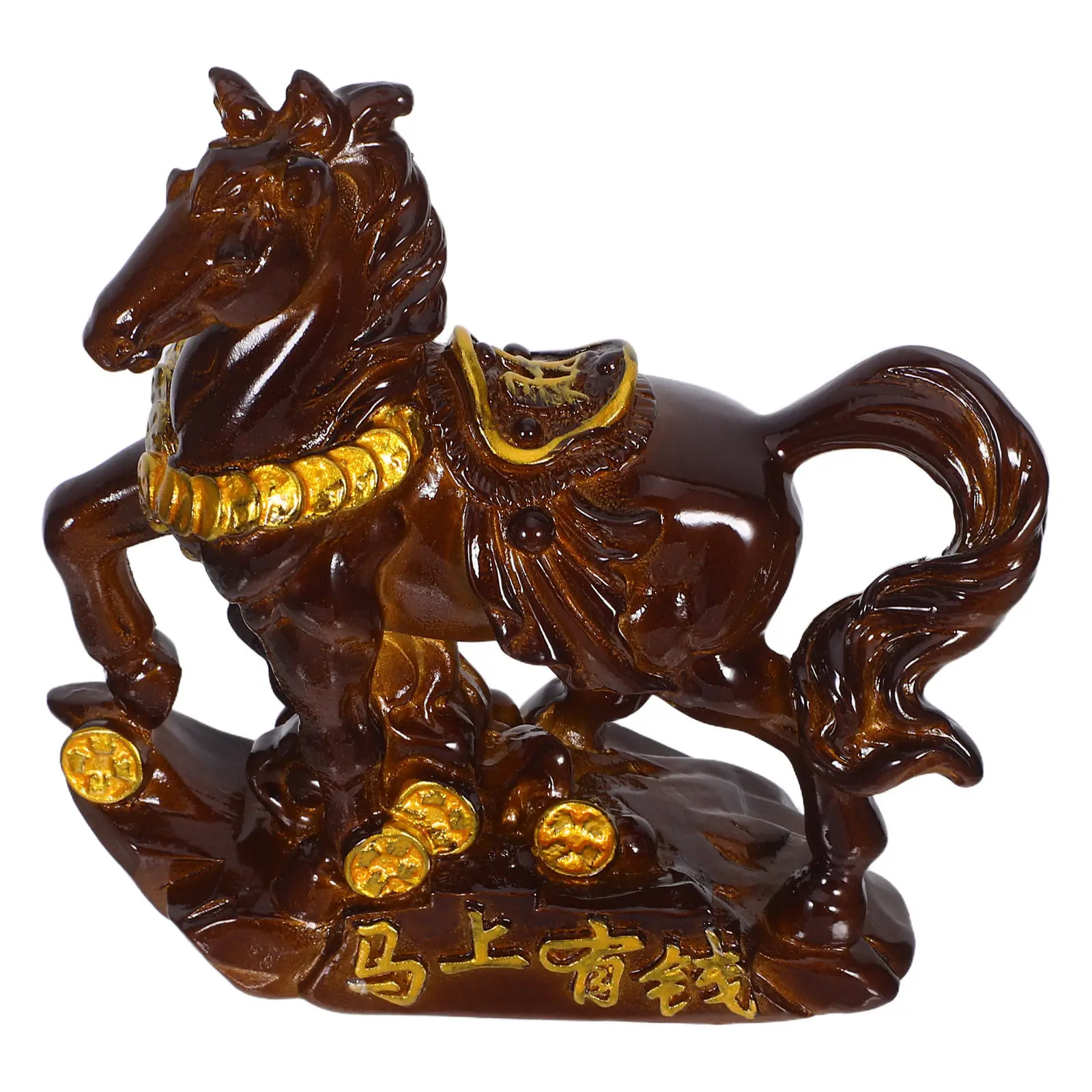 High Temperature Color Change Tea Pet Horse Resin Sculpture Elegant Tea Ritual Decor Mini Desk Home Office Chinese Tradition