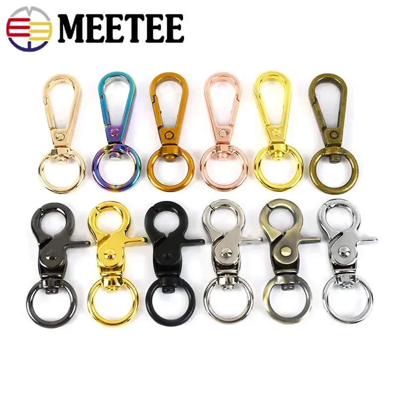 

10/20Pcs 13mm Swivel Trigger Lobster Metal Buckle Bag Chain Carabiner Keyring Clasp Belt Dog Collar Hook Hardware Accessories