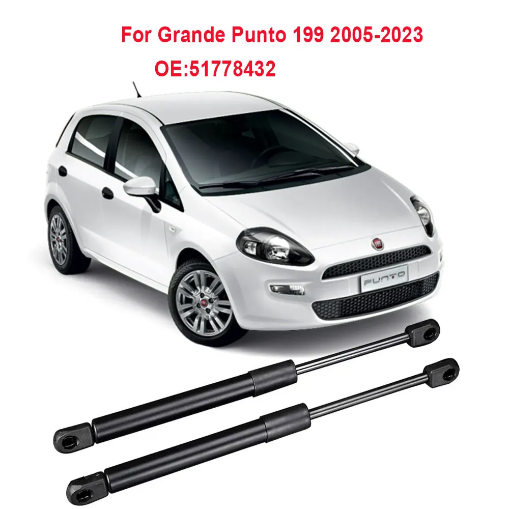 2PCS Rear Tailgate Boot Trunk Gas Spring Struts For Fiat Grande Punto 199 2005-2023 Punto 199 2008 2009-2025
