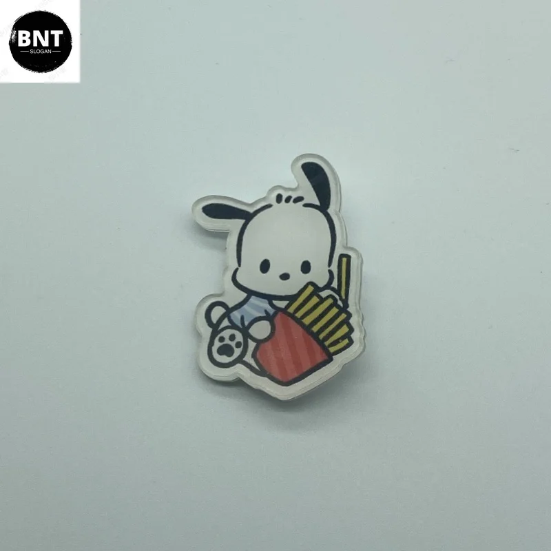 Sanrio Pochacco Cartoon Brosche Anime Anime Figur Waren Dekoration Anstecknadeln Rucksäcke Kleidung Dekoration Weihnachts geschenk