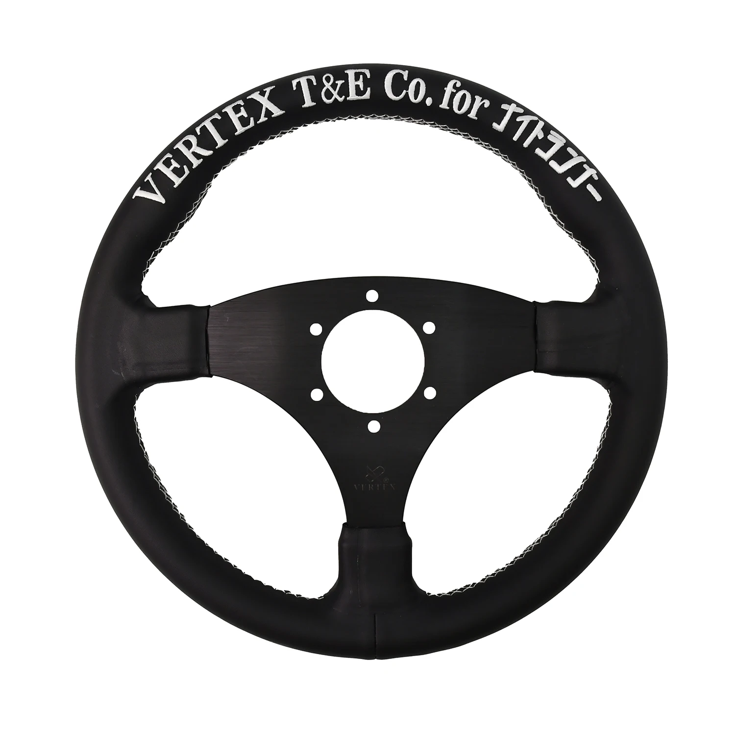 

320mm hole-free oxidized bracket microfiber leather vertex steering wheel